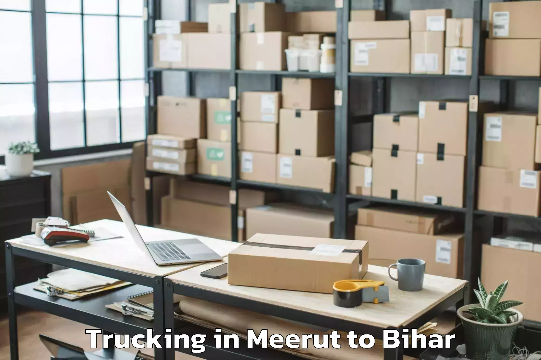 Leading Meerut to Kusheshwar Asthan Purbi Trucking Provider